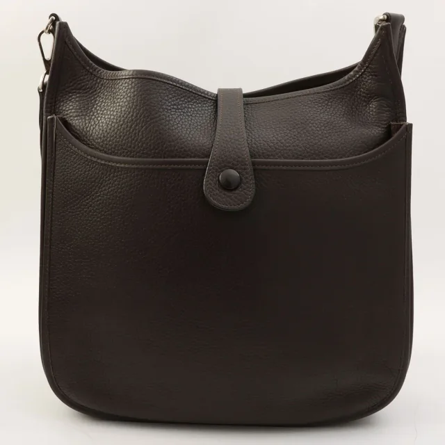 Hermès 2006 Evelyn II GM Chocolat in Clemence leather from VINTAGE QOO TOKYO, photo 2 of 18