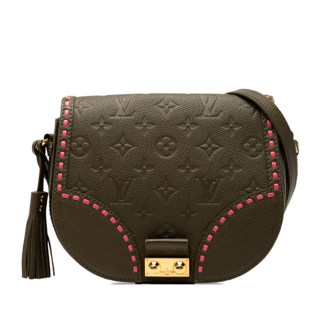 Brown Louis Vuitton Monogram Empreinte Junot Crossbody Bag in Brown Leather from Designer Revival