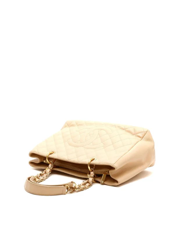 Chanel GST Grand Shopping Tote Bag in Caviar leather from A Retro Tale, photo 4 of 6