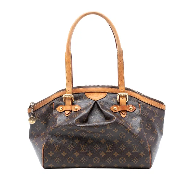 Brown Louis Vuitton Monogram Tivoli GM Shoulder Bag in Brown Coated canvas from Designer Revival