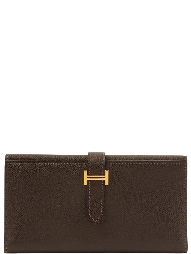 Hermès 2005 Made Bearn Dupli Chocolat in Epsom leather from VINTAGE QOO TOKYO