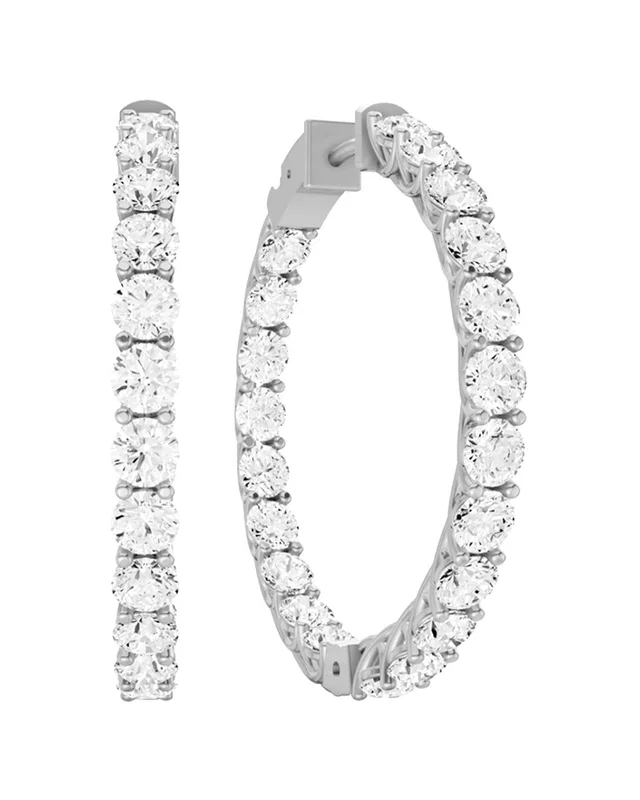 Lab Grown Diamonds 14K 4.00 ct. tw. Lab-Grown Diamond Earrings, image 1 of 1 from Rue La La