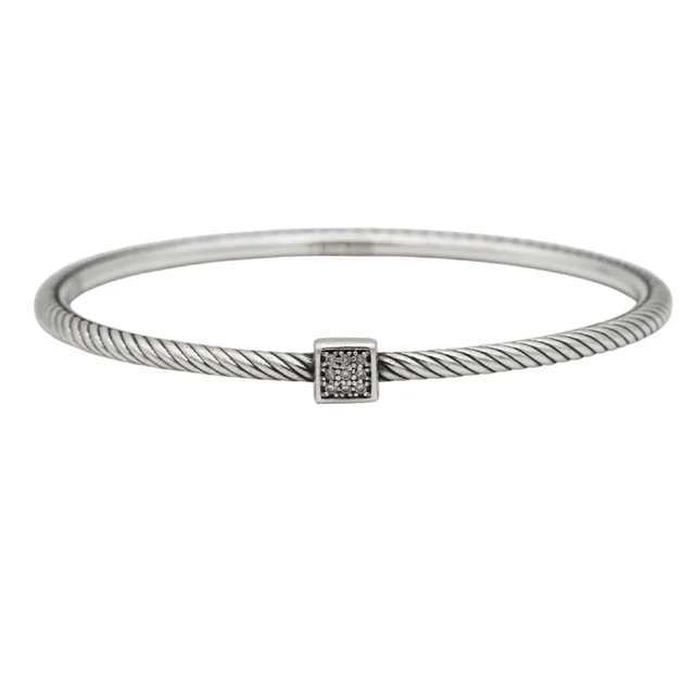 David Yurman Pavé Diamond Confetti Cable Bangle from Clotheshorse Anonymous