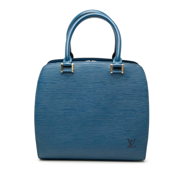 Blue Louis Vuitton Epi Pont Neuf PM Handbag in Blue Leather from Designer Revival
