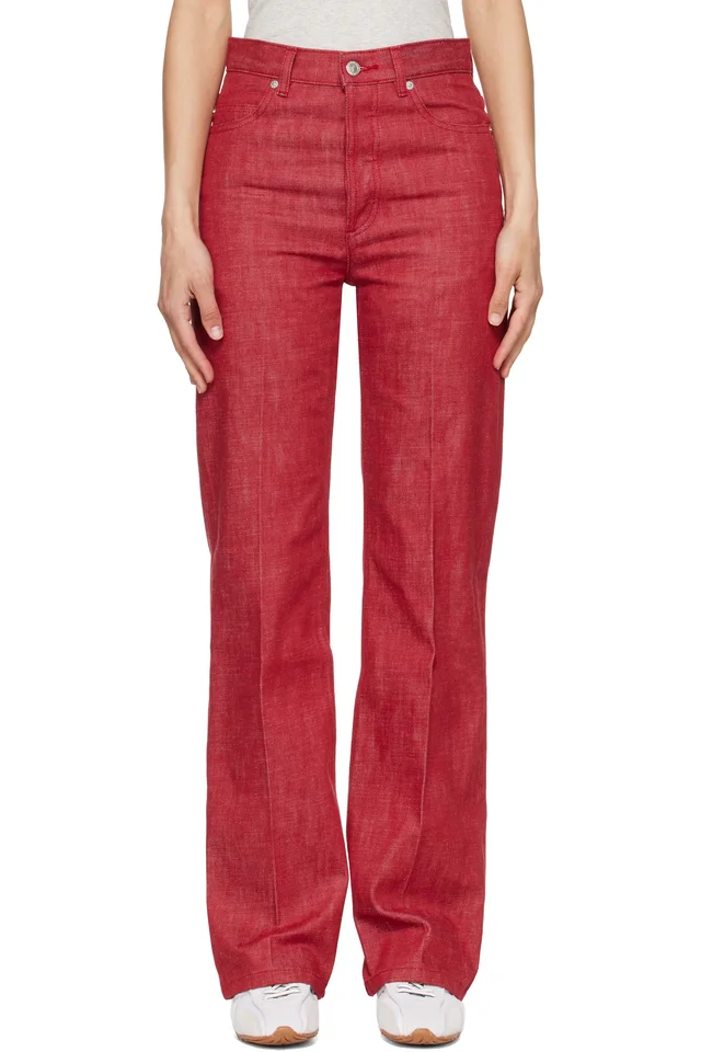 Red Arno Jeans, image 1 of 1 from SSENSE