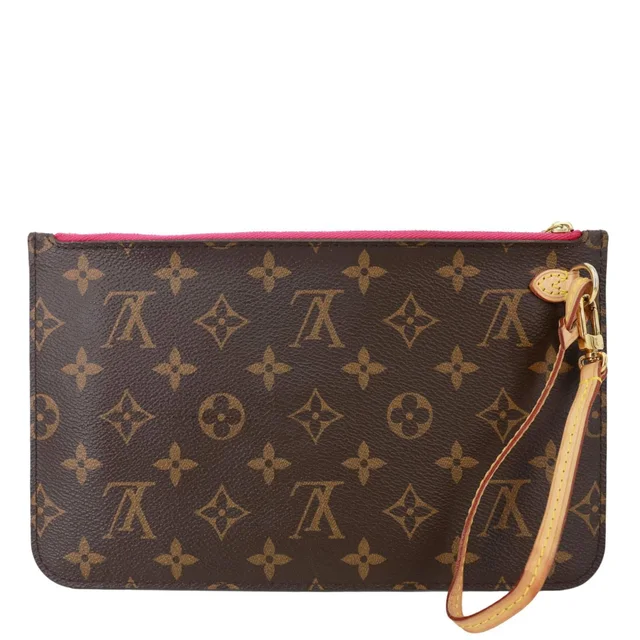 Louis Vuitton Monogram Canvas Wristlet Pouch Brown in Brown Coated canvas from Dallas Designer Handbags