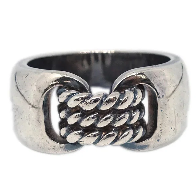Hermès Ring Silver #54 #52 #12 in Silver from AMORE Vintage Tokyo