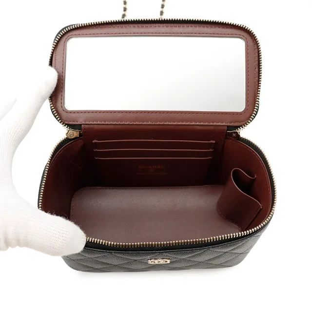 Chanel Vanity ChainShoulder BlackAP1341 Caviar Leather in Caviar leather from GALLERY RARE, photo 5 of 9