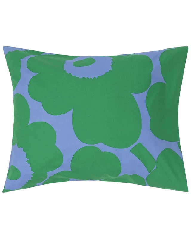 Marimekko Unikko Pillowcase 50x70/75cm in Pink, image 1 of 1 from Rue La La
