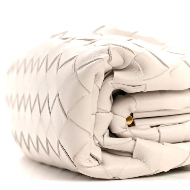 Bottega Veneta Nappa Intrecciato The Mini Pouch Chalk in Nappa leather from FASHIONPHILE, photo 10 of 10