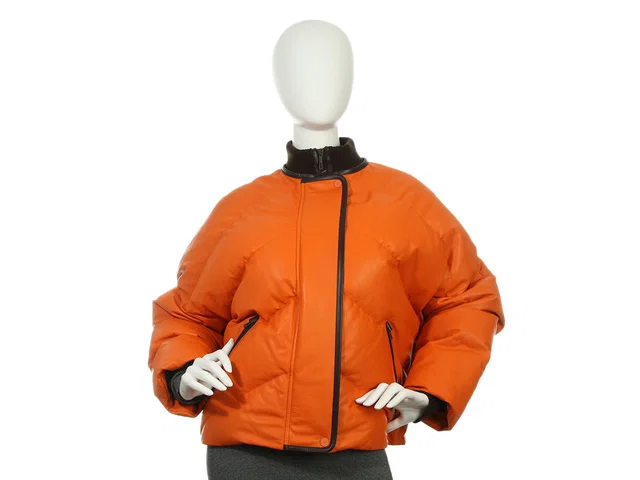 Hermès Orange Calfskin Puffer Down Jacket in Orange Calfskin from Ann's Fabulous Finds
