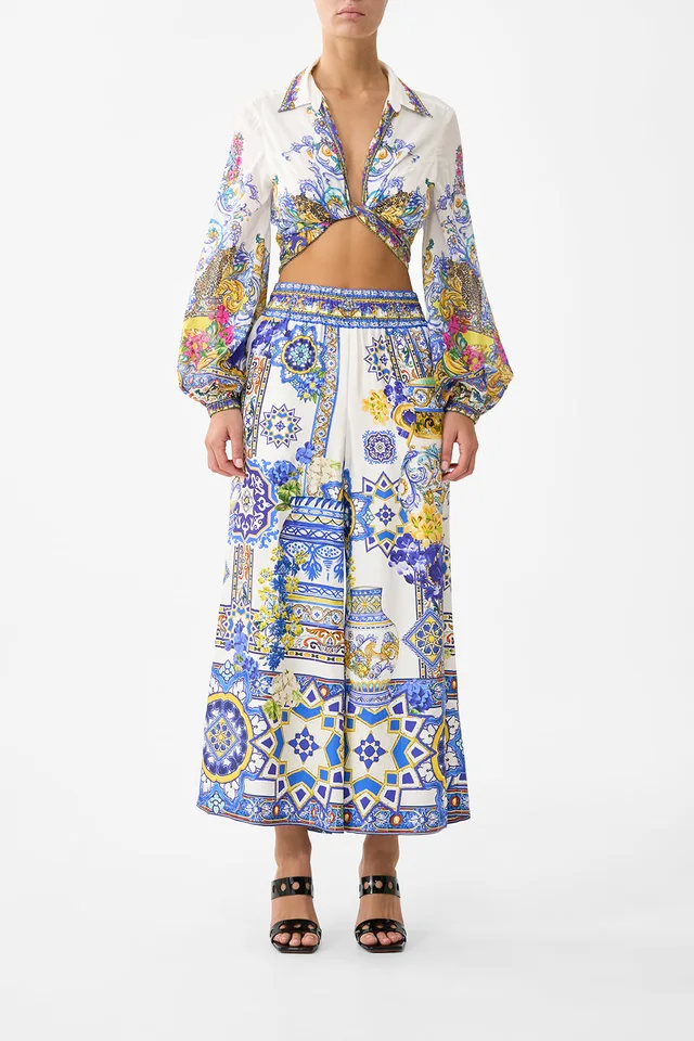 Camilla eBoutique CROPPED WIDE LEG PANEL PANT ESPAÑA NIRVANA from CAMILLA, photo 1 of 1