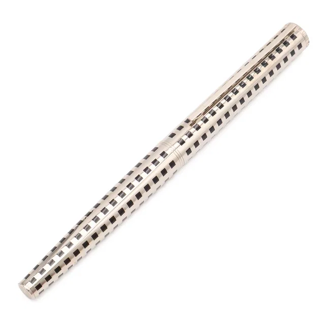 Louis Vuitton Jet Rack Ballpoint Pen Cap Type Metal Silver Blue in Blue from The Reluxe