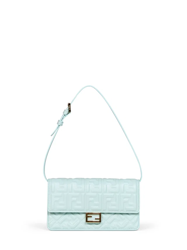 Fendi Baguette Shoulder Bag — Green Lambskin in Green Lambskin from HEWI