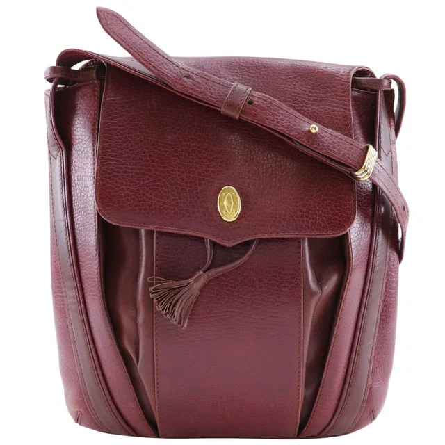Cartier Must Line Leather Shoulder Bag in Leather from LuxUness