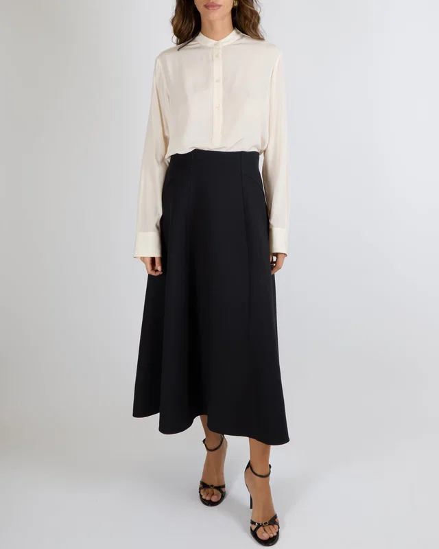 Dior Black Maxi Skirt Size FR 40 (UK 12) in Black from Sellier