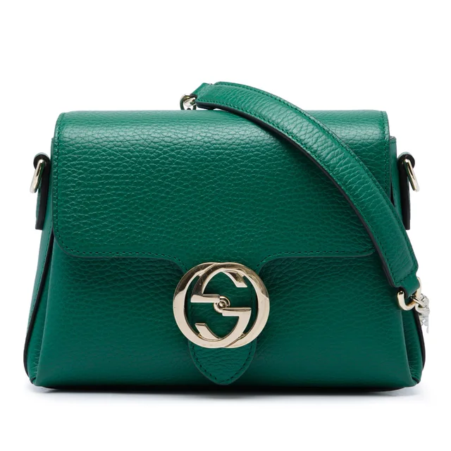 Green Gucci Small Dollar Calfskin Interlocking G Crossbody in Green Calfskin from Designer Revival, photo 1 of 1