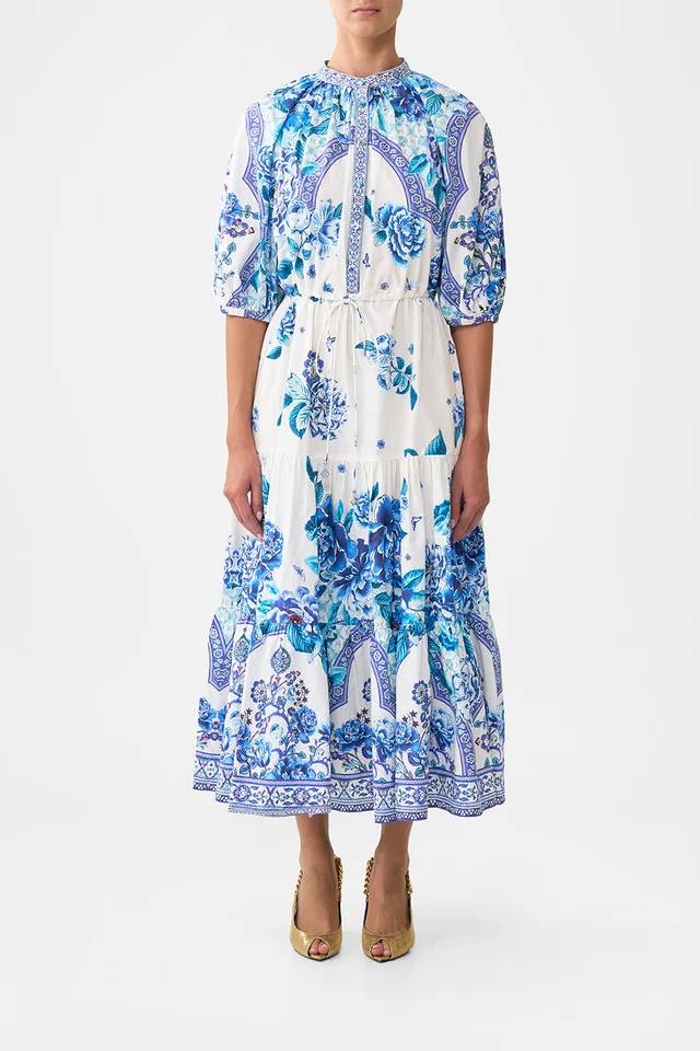 Camilla eBoutique PUFF SLEEVE MIDI SHIRT DRESS A CERAMIC GARDEN from CAMILLA, photo 1 of 1