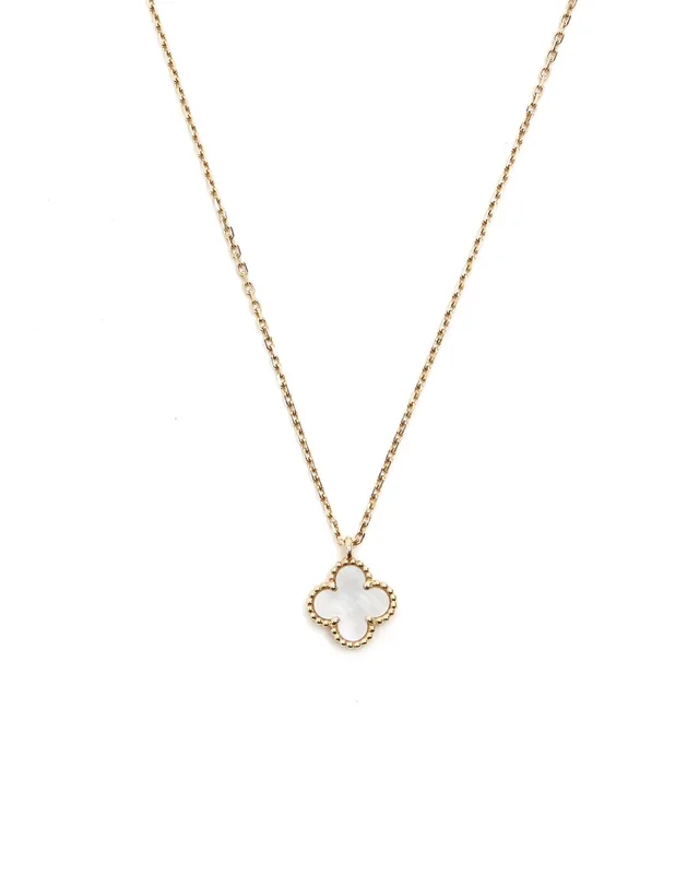 Van Cleef & Arpels Sweet Alhambra Mother-of-pearl Necklace from A Retro Tale