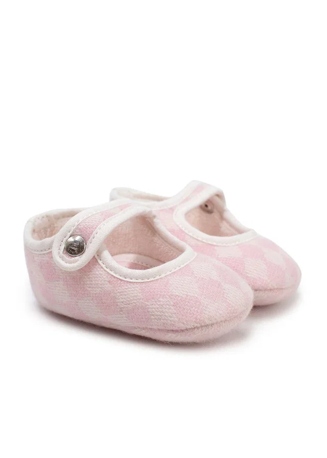 Hermès Pink Chequered Baby Booties in Pink from HEWI