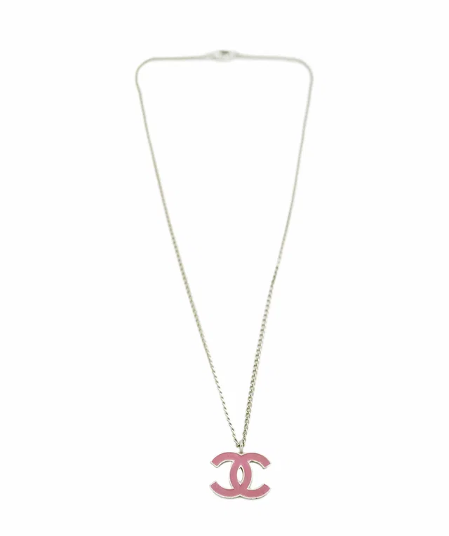 Chanel Cocomark Necklace Pink 04P in Pink Leather from Luxury Promise