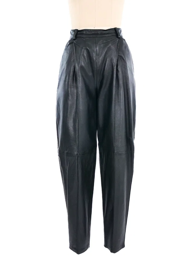 Versus By Gianni Versace Leather Trousers in Leather from Arcade Vintage