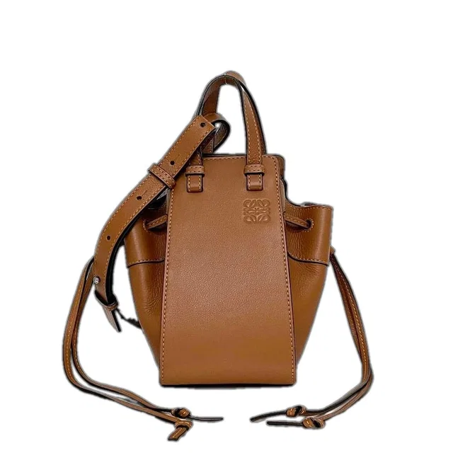 Loewe Shoulder Bag Hammock Mini Brown Anagram in Brown Leather from The Reluxe