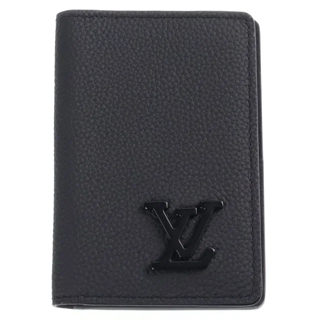 Louis Vuitton Aerogram Pocket Organizer Card Case Holder Black in Black from The Reluxe