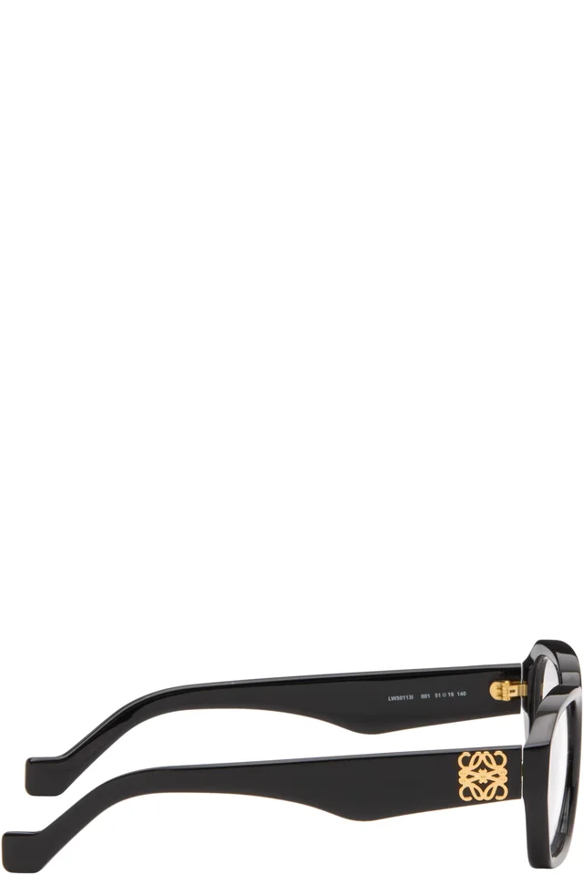 LOEWE Black Anagram Glasses, photo 2 of 4 from SSENSE