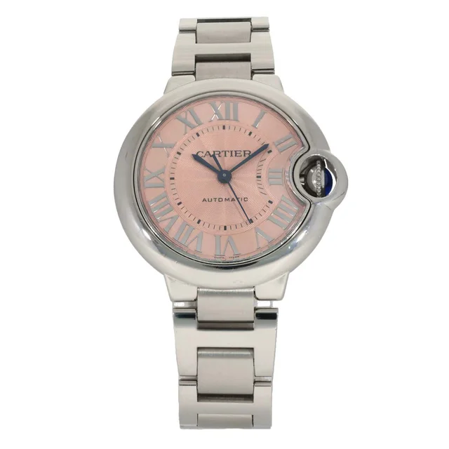 Cartier Ballon Bleu W6920100 33mm Stainless Steel Watch in Blue from H&T