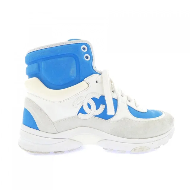 Chanel Sneakers Blue in Blue from The Reluxe