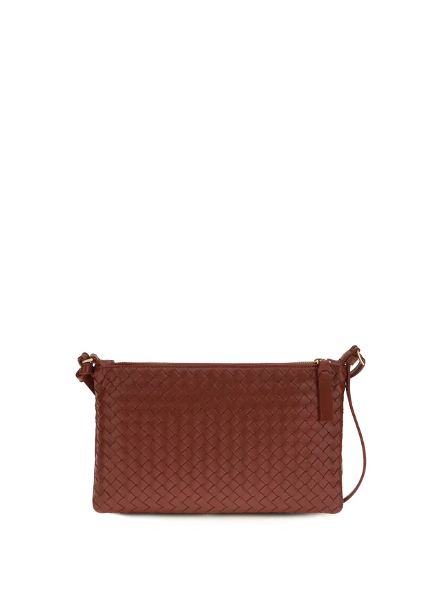 Bottega Veneta Intrecciato Shoulder Bag — Red Calf Leather in Red Calfskin from HEWI
