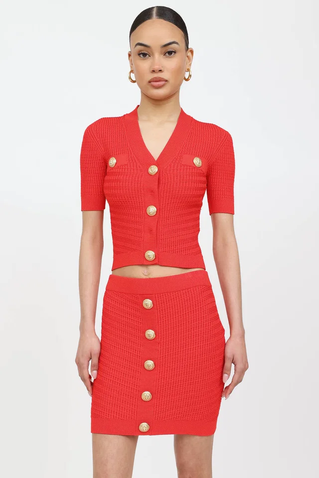Balmain Knit Button Top from VSP Consignment