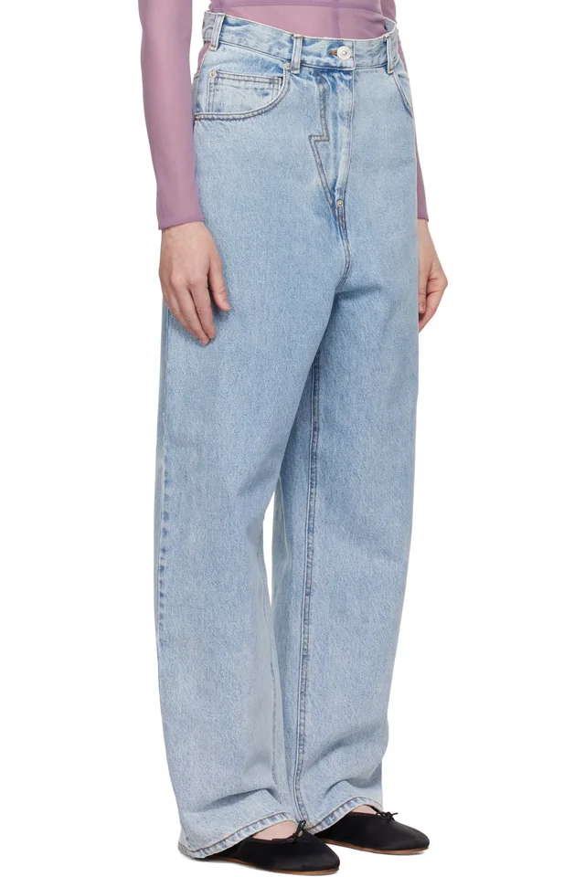 Pushbutton Blue Panty Cutout Jeans, photo 2 of 2 from SSENSE