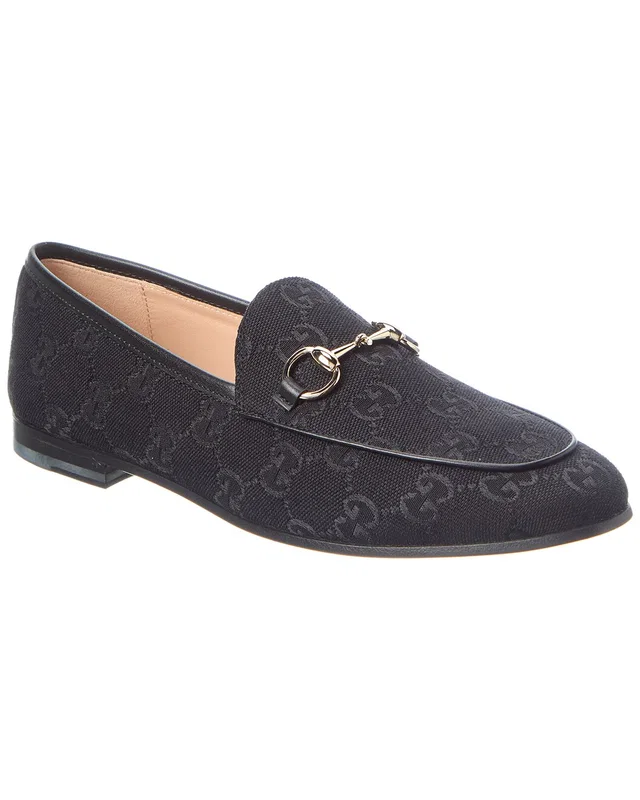 Gucci Jordaan Horsebit GG Supreme Canvas Loafer, image 1 of 1 from Gilt