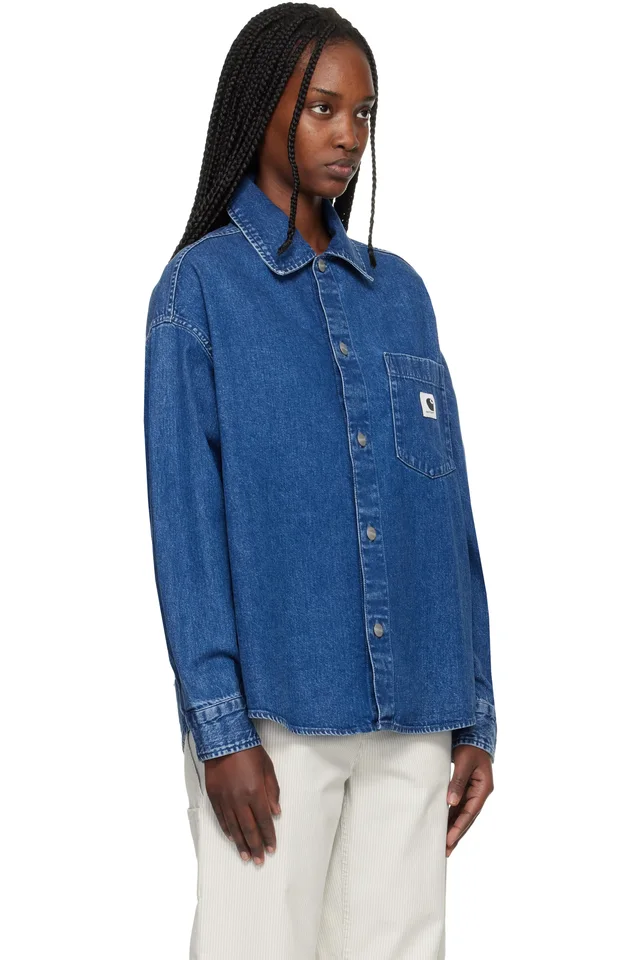 Carhartt Work In Progress Blue Alta Denim Shirt, photo 2 of 4 from SSENSE