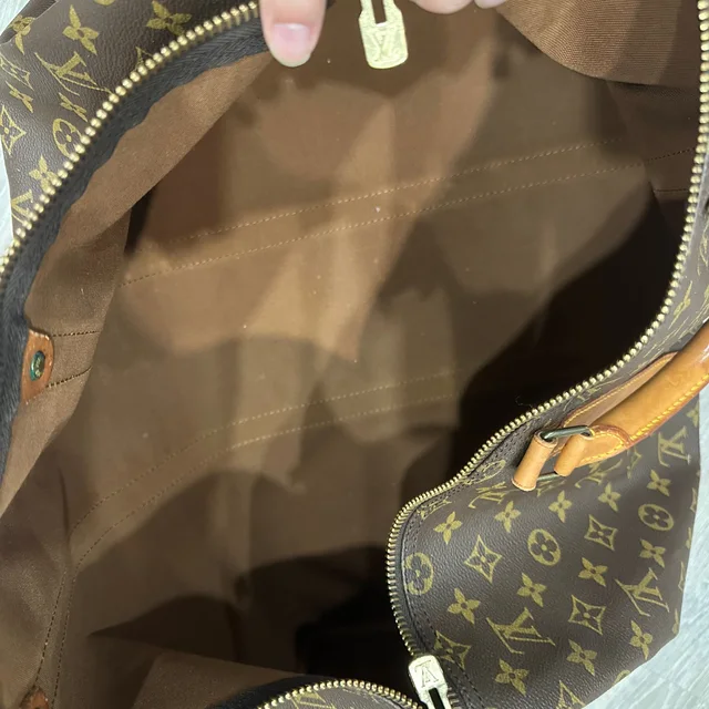 Louis Vuitton Keepall 50 Monogram Travel Duffel in Coated canvas from SparklesnDreams