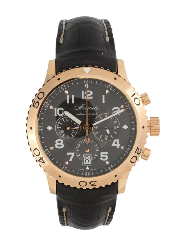 Breguet Type XXI Flyback Watch in multicolor Crocodile from The RealReal