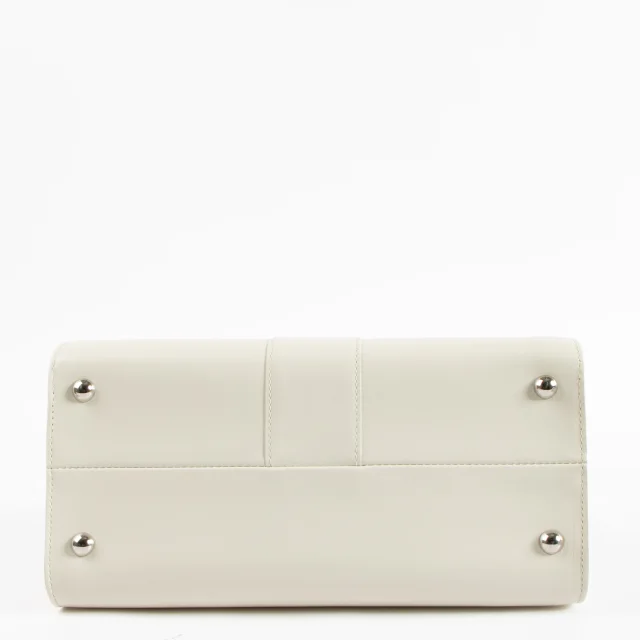 Delvaux Ivory Box Calf Brillant MM Magic Bag in White Box leather from Labellov, photo 5 of 11