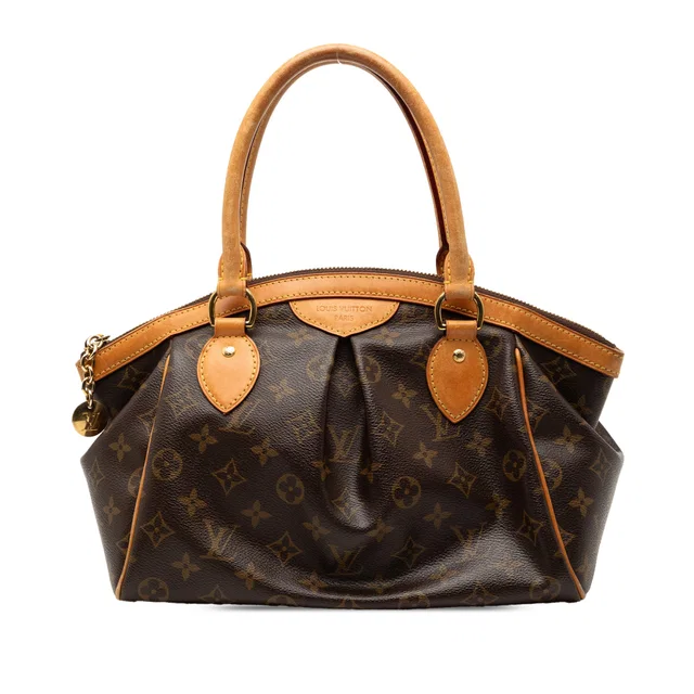 Brown Louis Vuitton Monogram Tivoli PM Handbag in Brown Coated canvas from Designer Revival