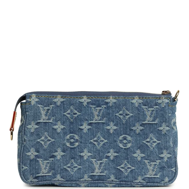 Louis Vuitton Cargo Pochette Accessories Blue Denim Monogram Gold Hardware in Blue Denim from Madison Avenue Couture, photo 2 of 2