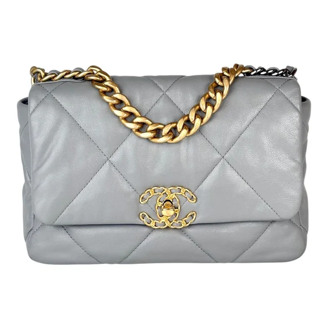 Chanel 19 Small Grey Bag in Grey from Luxury Promise, photo 2 of 2