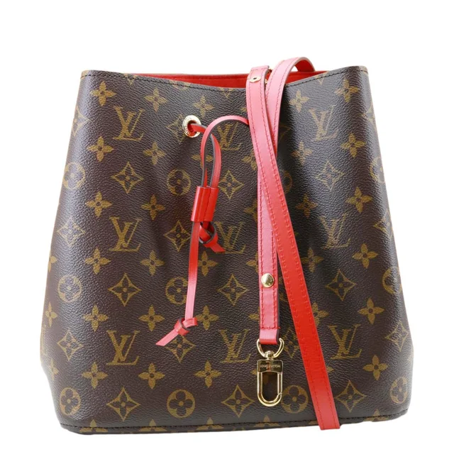 Louis Vuitton Neonoe MM Giant Monogram Canvas Bucket Shoulder Bag Brown in Brown Coated canvas from Dallas Designer Handbags