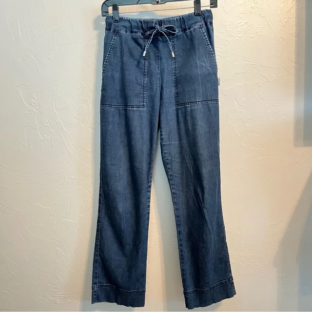 Maxmara Leisure Pazzo Tie Waist Crop Jeans in blue from Poshmark