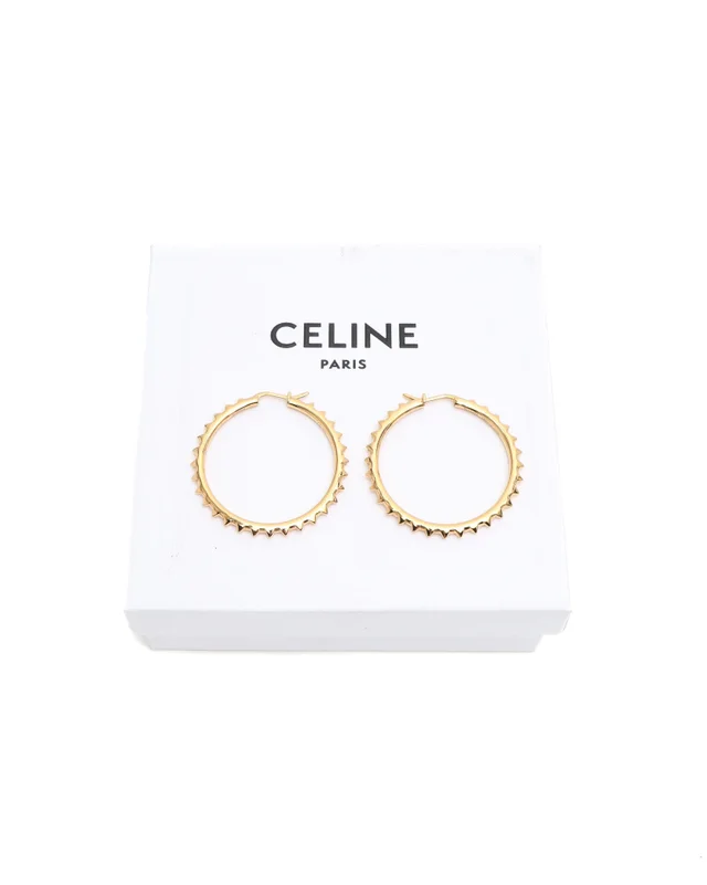 Celine Pyramid Hoop Earrings from A Retro Tale, photo 2 of 2