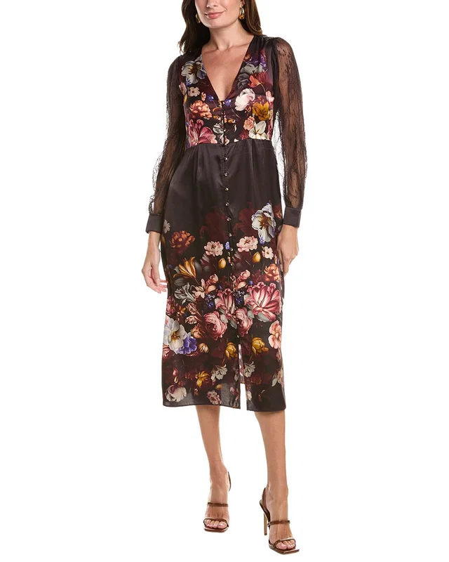Johnny Was Micaela Silk-Blend Midi Dress, image 1 of 1 from Rue La La