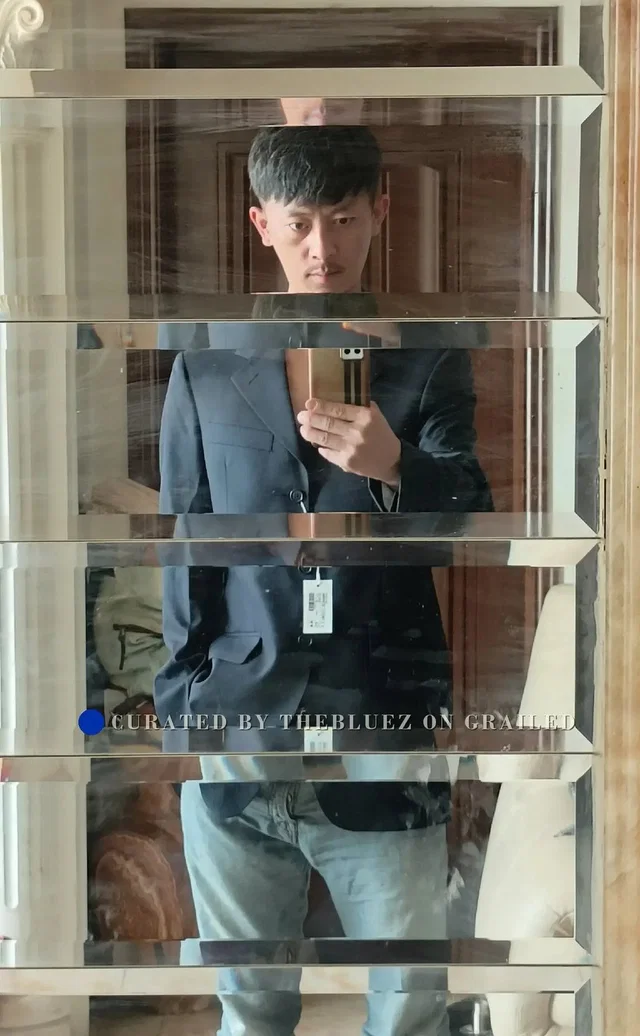 Givenchy Men's Blazer And Pants Suit Set in blue Wool from Grailed