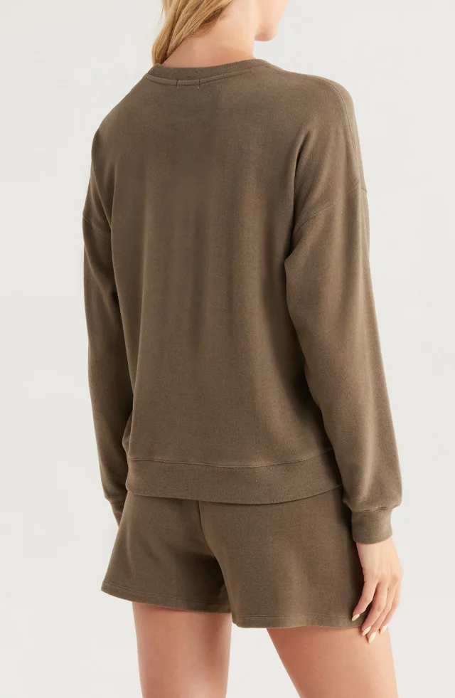 Barefoot Dreams® Malibu Brushed Fleece Pajamas in Green, photo 2 of 6 from Nordstrom Rack