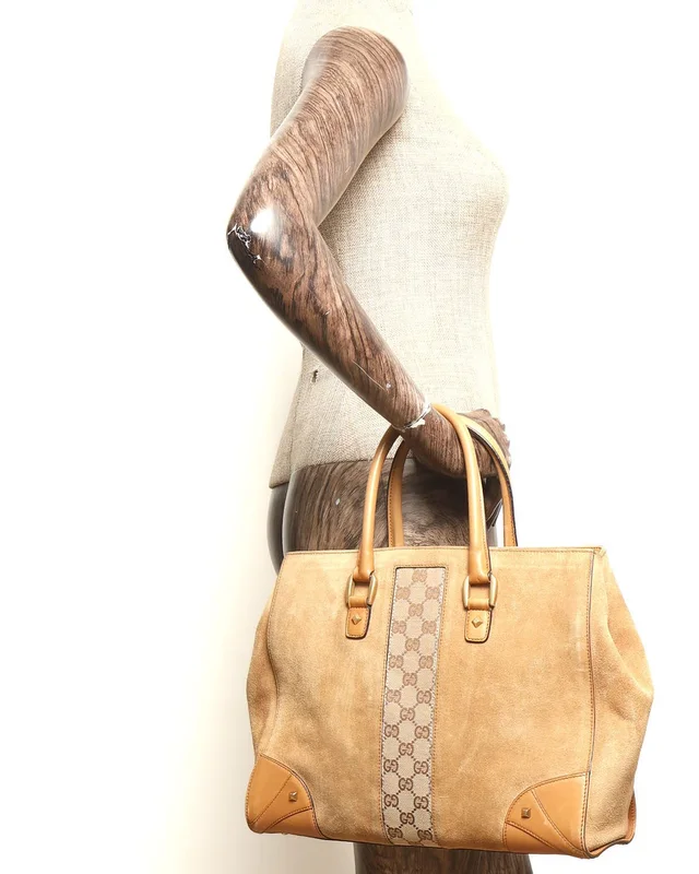 Gucci GG Suede Tote Bag in Suede from A Retro Tale, photo 11 of 11