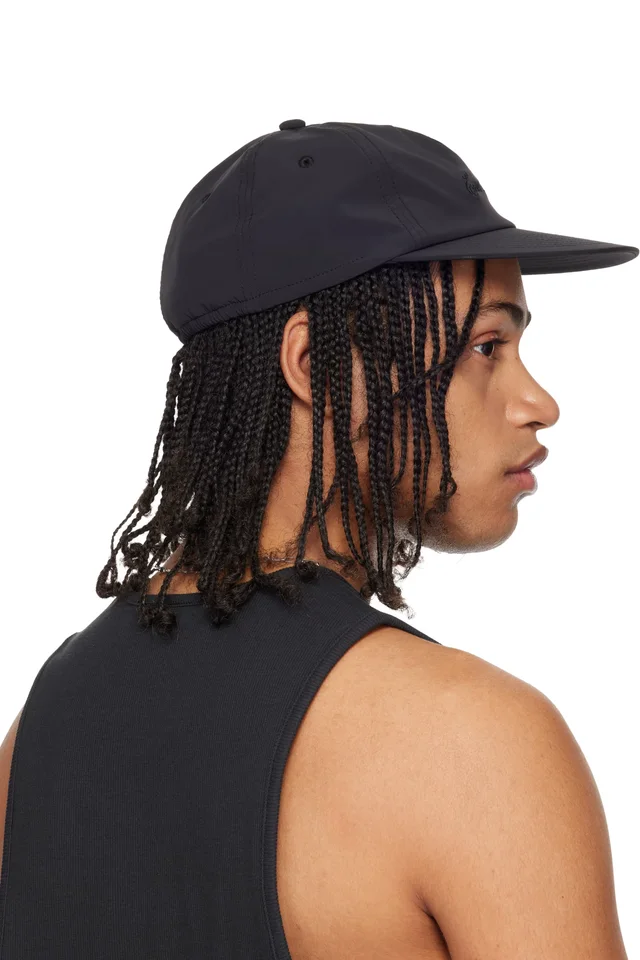 Fear of God ESSENTIALS Black Signature 5 Panel Cap, photo 3 of 3 from SSENSE